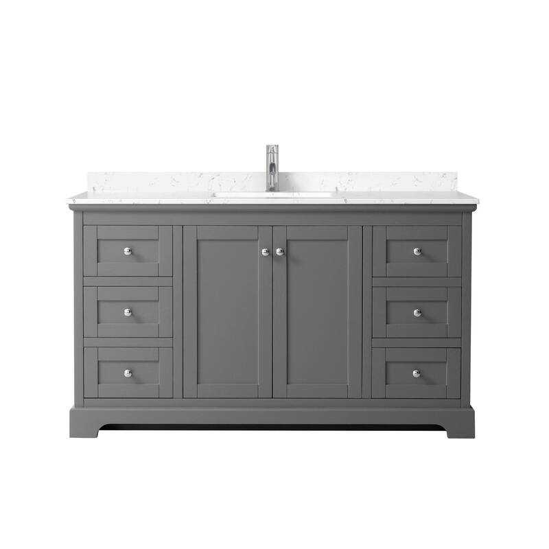Wyndham Collection Avery 60" Free Standing Single Basin Vanity Set