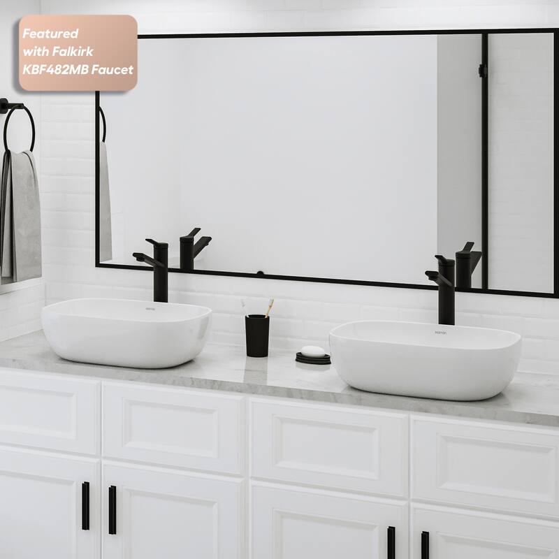 Karran Valera 20" Vitreous China Vessel Bathroom Sink in White