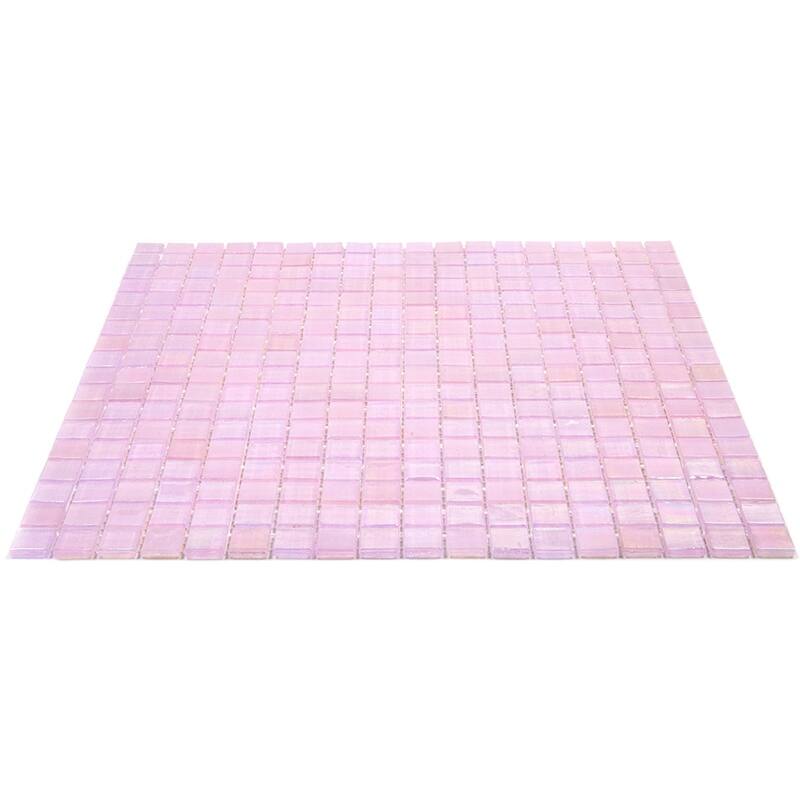 Apollo tile 12" x 12" Skosh Glossy Pale Pink Glass Tile (18.69 sq ft/case) - 20 Pack
