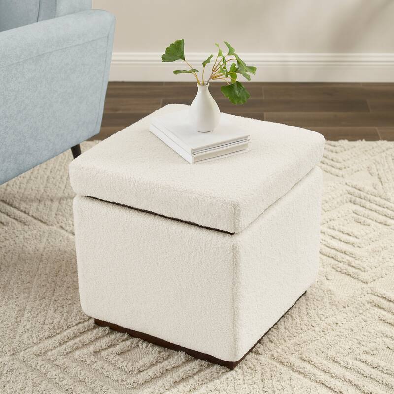 Rue Sherpa Square Storage Ottoman