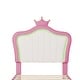 preview thumbnail 23 of 68, Modern Upholstered Princess Bed with Crown Headboard