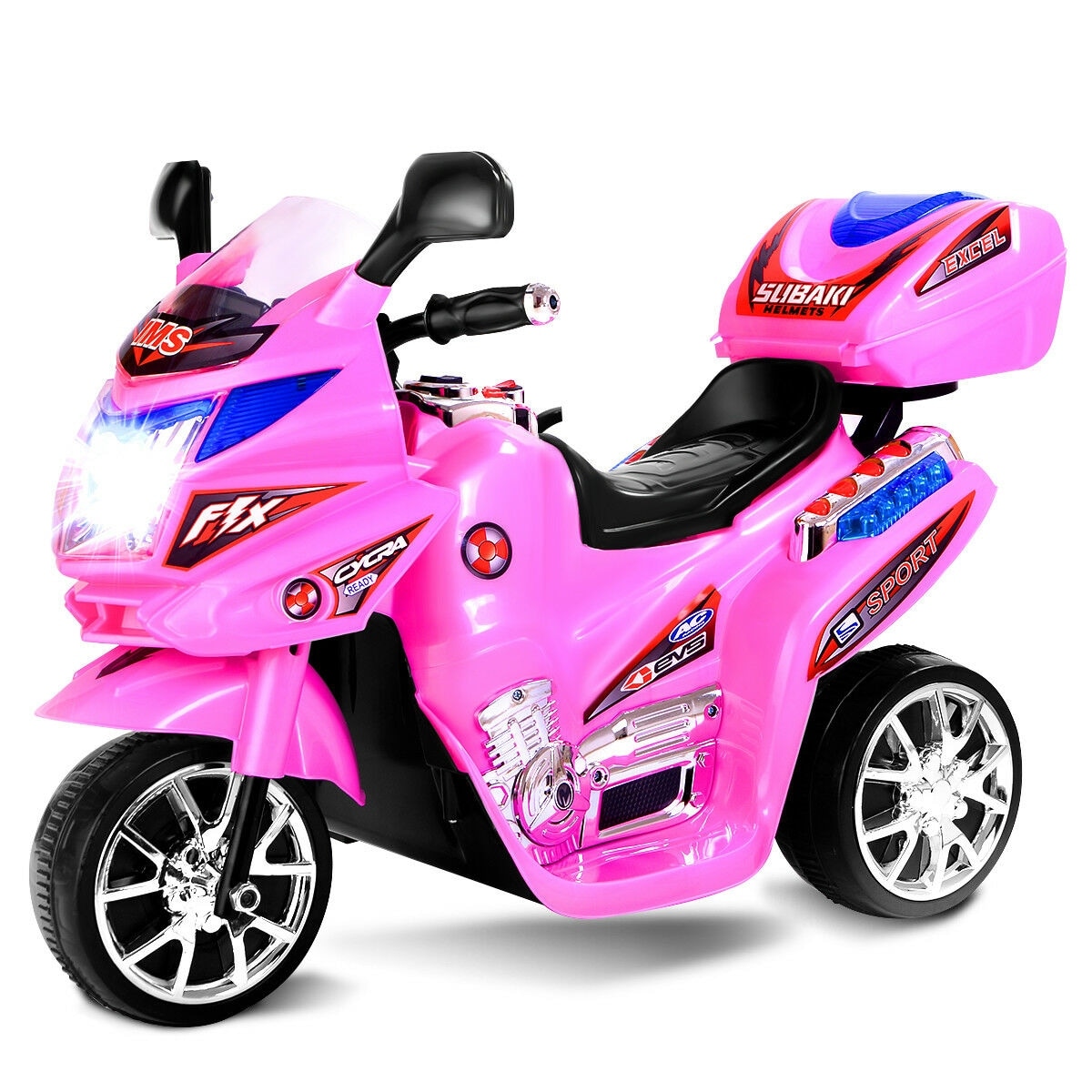 pink 3 wheel motorcycle