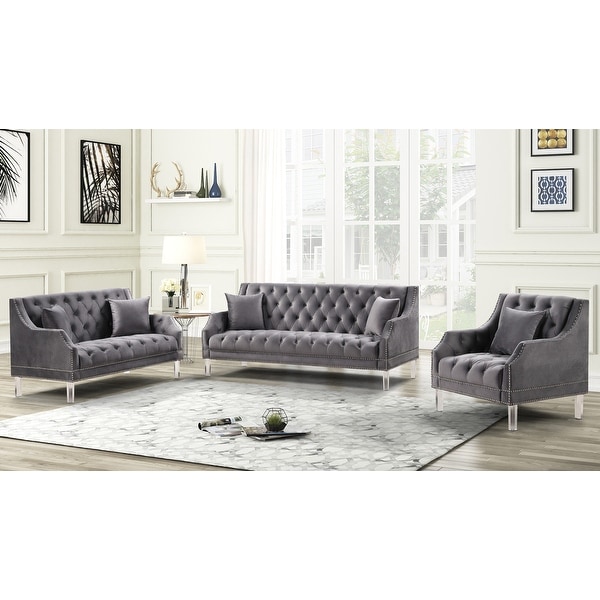 Nailhead sofa and 2025 loveseat