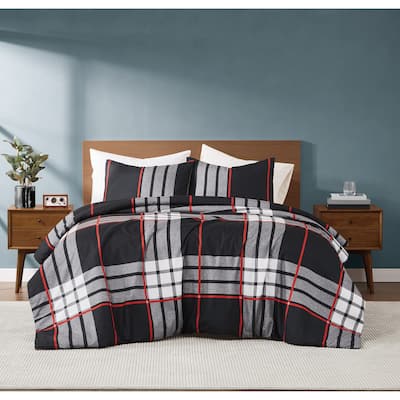 Truly Soft Danbury Plaid 3 Piece Comforter Set