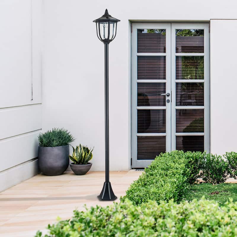 C Cattleya 69" Dusk to Dawn Solar LED Outdoor Post Light
