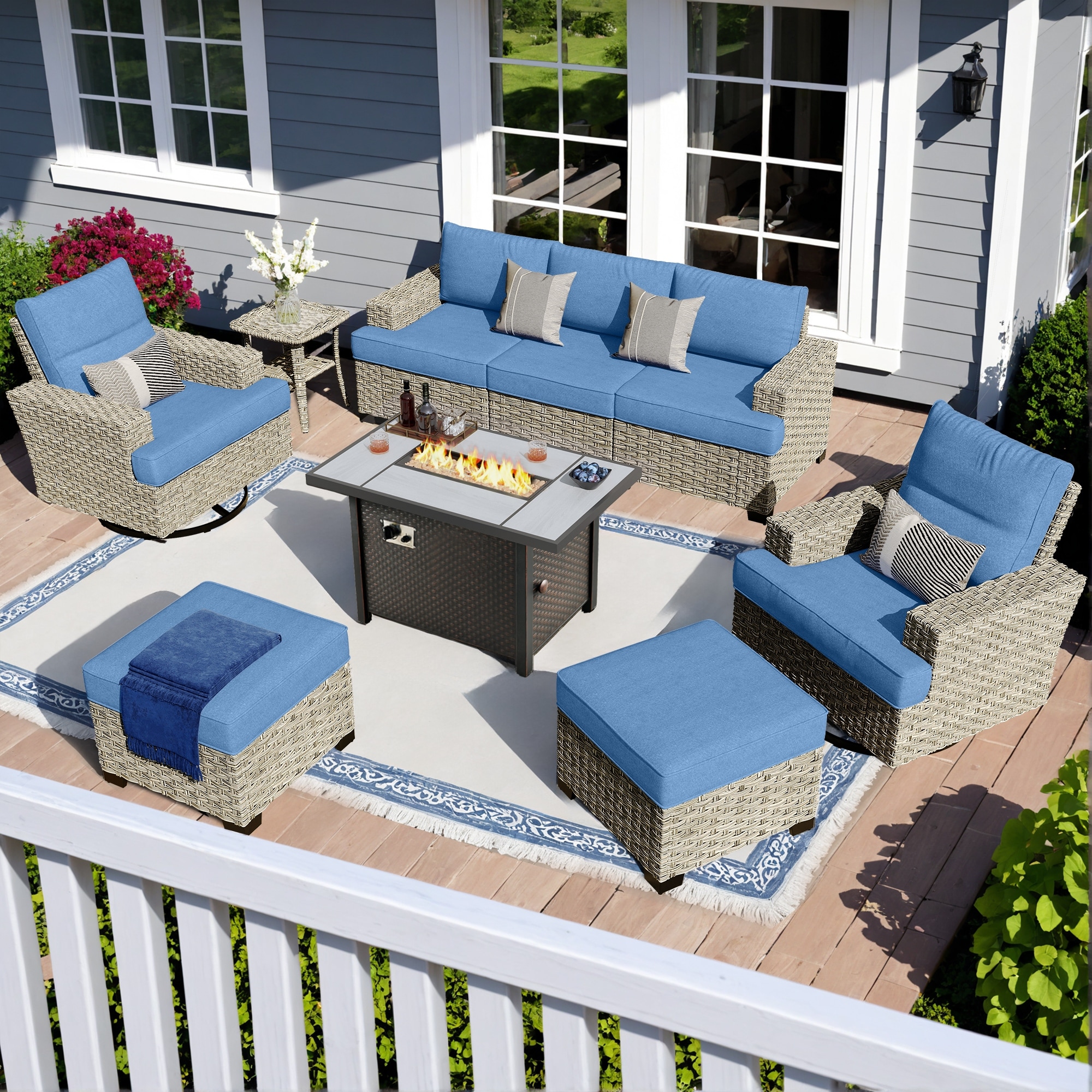 Regency 9 piece seating set online