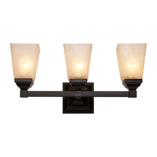 Trans Globe Lighting 20333 Mission Hall 3 Light Bathroom Vanity Light - Black