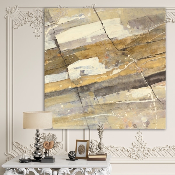 Designart 'Fire and Ice Minerals V' Modern & Contemporary Gallery-wrapped Canvas. Opens flyout.