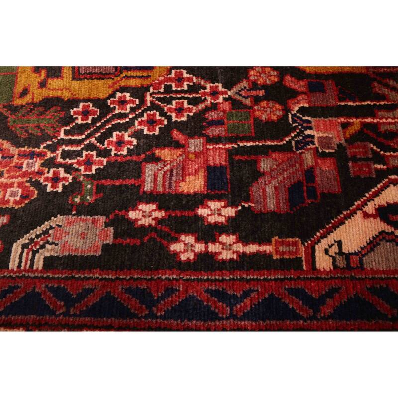 ECARPETGALLERY Hand-knotted Anadol Black, Red Wool Rug - 4'4 x 6'9