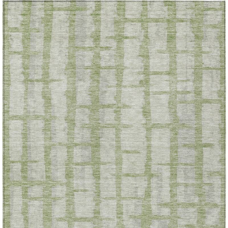 HomeRoots Striped Transitional Rectangle Outdoor Rug
