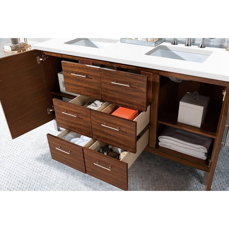 James Martin Vanities 850-V60D-3WZ Metropolitan 60" Free Standing