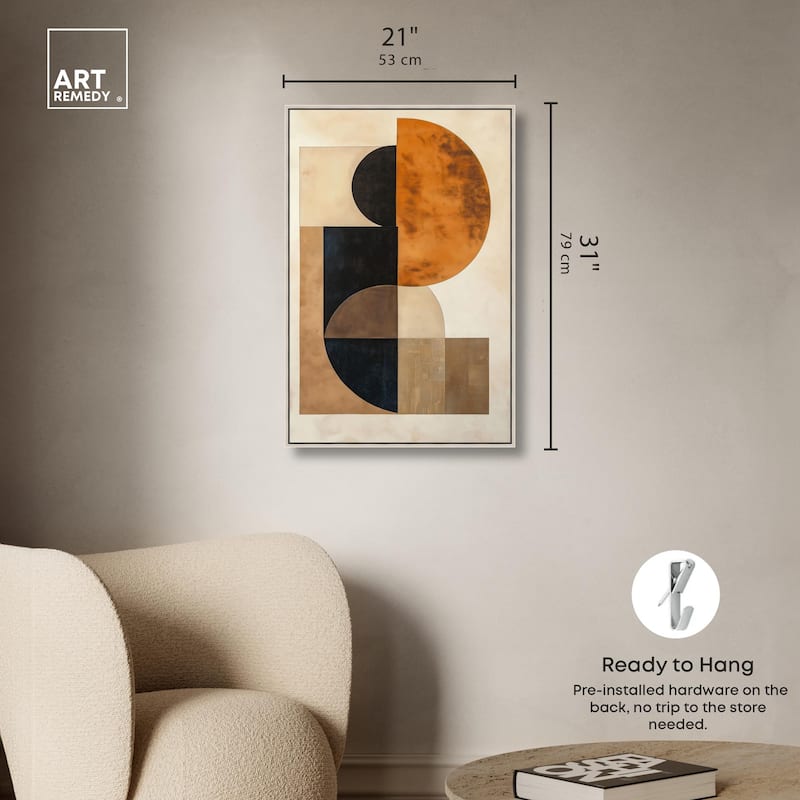 Divided Circle II Canvas by Art Remedy