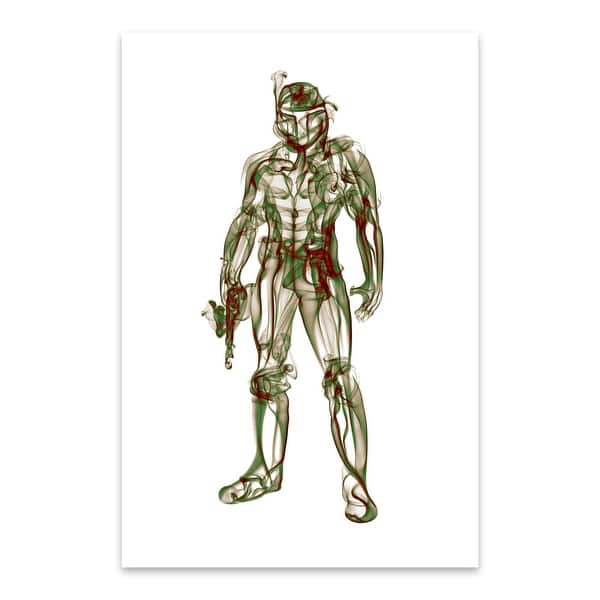 Shop Boba Fett Smoke Star Wars Tv Movies Metal Wall Art Print