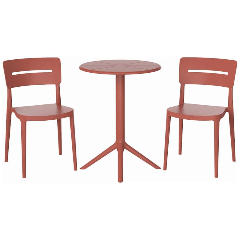 Frond and Form 2-Person Outdoor Round Dining Set