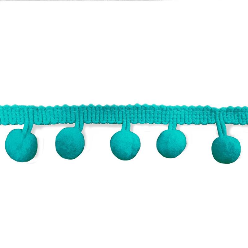 DriftAway Laura Pom Pom Sheer Window Curtain Panel Pair