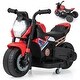 preview thumbnail 12 of 28, Gymax 2-in-1 Kids Electric Motorcycle w/ Detachable Training Wheels - See Details Red