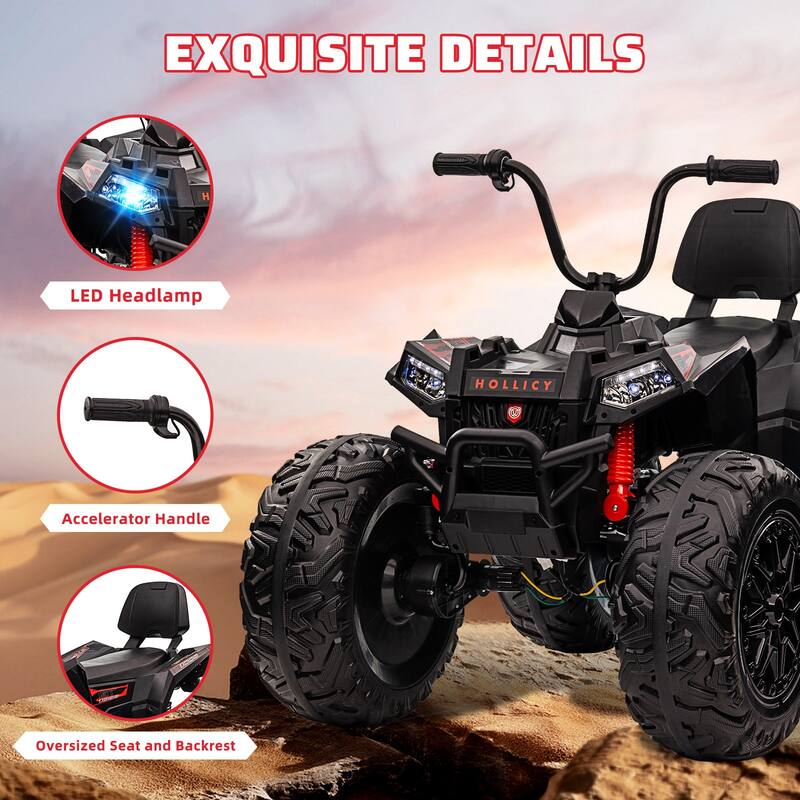 24V Electric Ride on Car Metal Suspensions, LED Light and Music