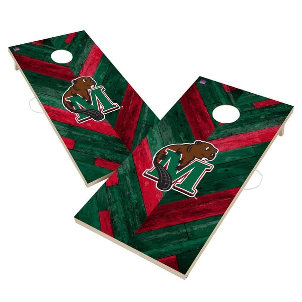 slide 2 of 6, Minot State University Beavers Cornhole Board Set 16 Years and Up