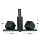preview thumbnail 16 of 15, White, black or Green CosmoLiving by Cosmopolitan Black Marble Orb Bookends (Set of 2)