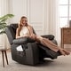 preview thumbnail 6 of 27, Wide Seat Durable Leather Massage and Heat Recliner
