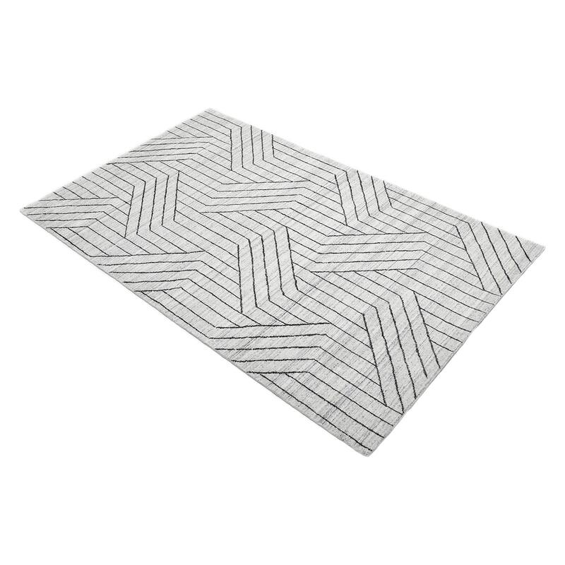 Overton Handmade Modern Contemporary Geometric Area Rug