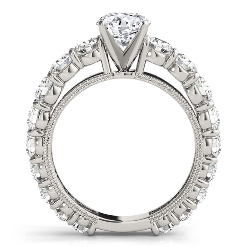 Auriya 14k White Gold Lab Grown Round Diamond Engagement Ring 0.50 to 5.00 ct. tw. (F-G VS)