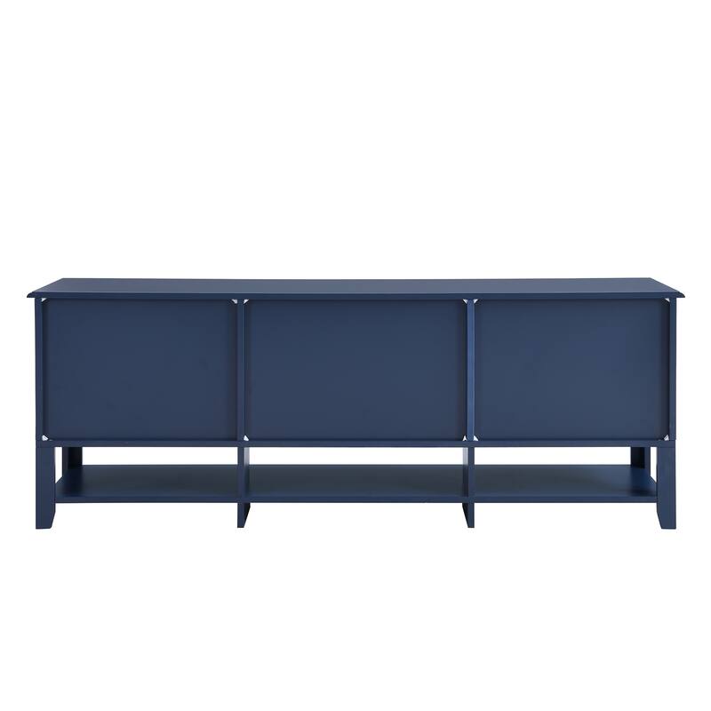Blue 59.1" Modern TV Stand with Storage for 60" TVs