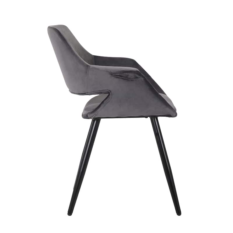 Porthos Home Fulco Velvet Mid-century Dining Chair