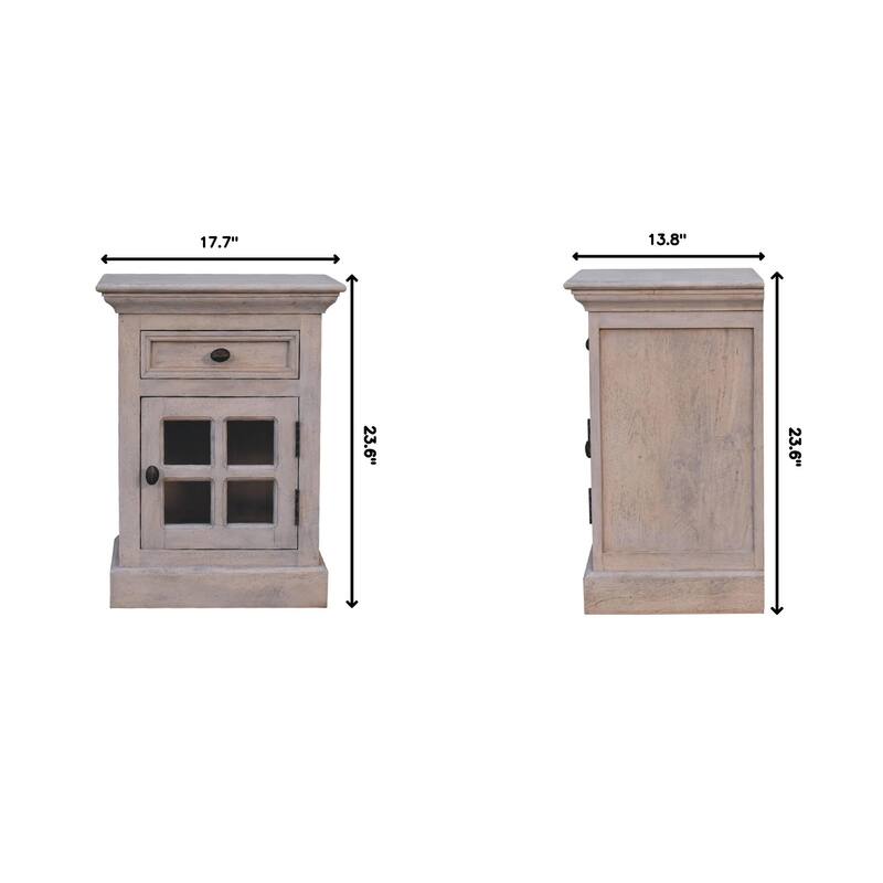 Glazed Stone Bedside