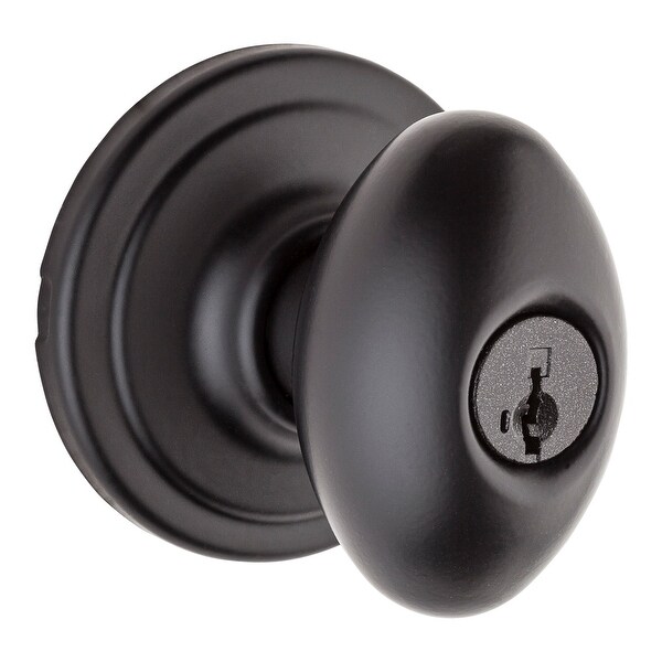 Kwikset 740L-S Laurel Keyed Entry Single Cylinder Door Knob with SmartKey