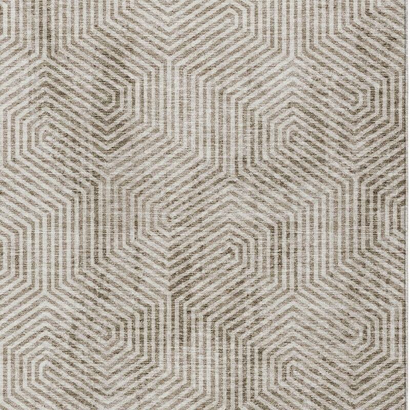 HomeRoots Geometric Transitional Rectangle Outdoor Rug