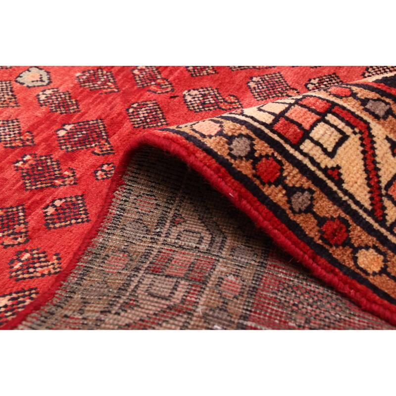 ECARPETGALLERY Hand-knotted Andelz Red Wool Rug - 4'6 x 7'1