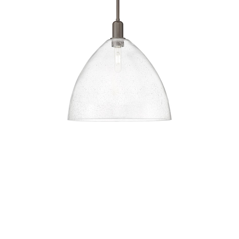 Innovations Lighting 716-1S-18-16 Bristol Pendant Bristol 16" Wide - Oil Rubbed Bronze / Seedy