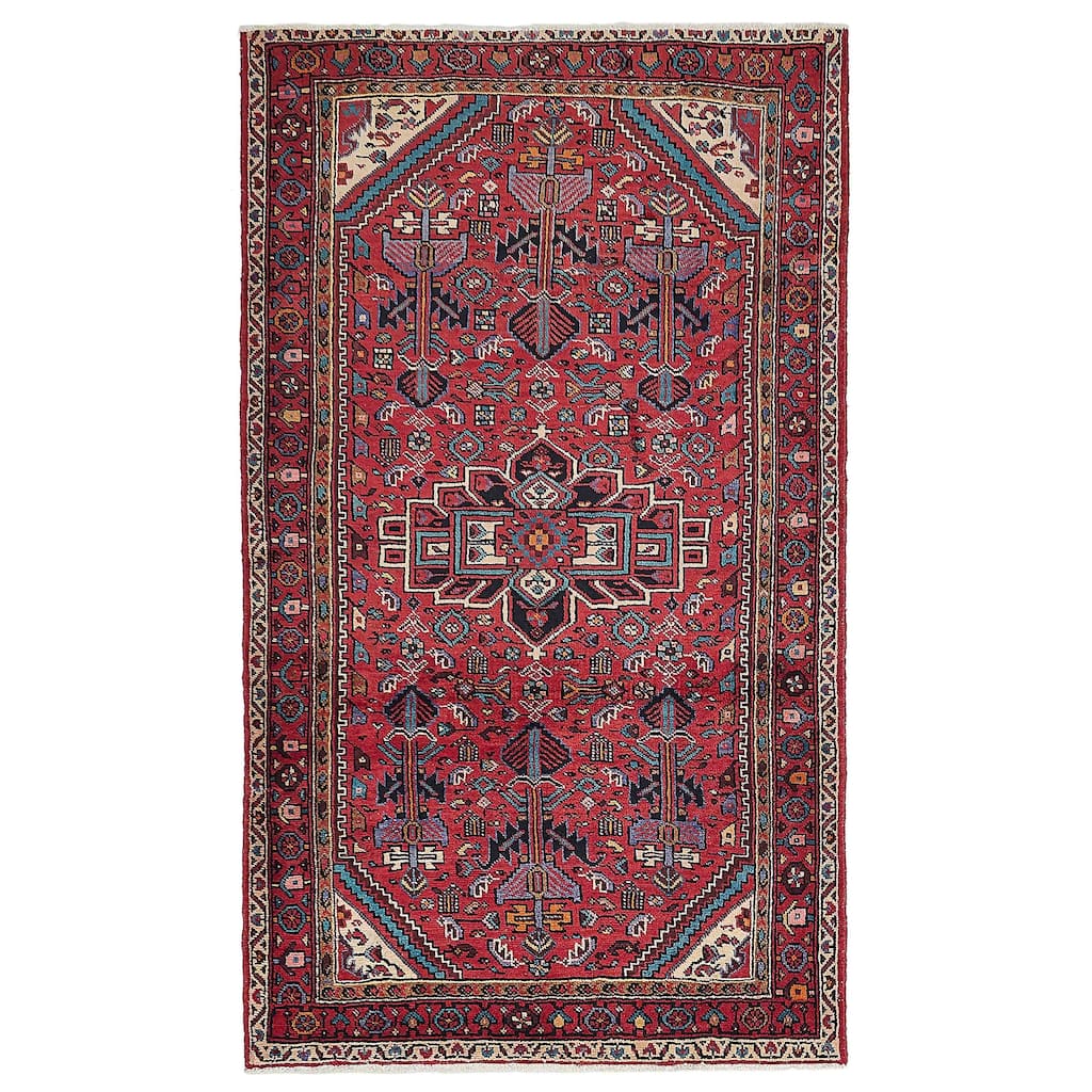 ECARPETGALLERY Hand-knotted Anadol Red Wool Rug - 5'2 x 9'1