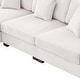 preview thumbnail 125 of 132, 118" W Corduroy L-shape Modular Sectional Sofa with Pillows