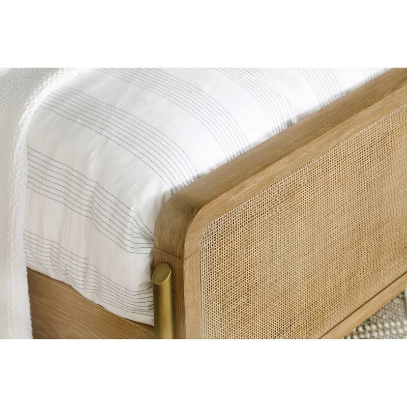 Arini Rattan California King Panel Bed