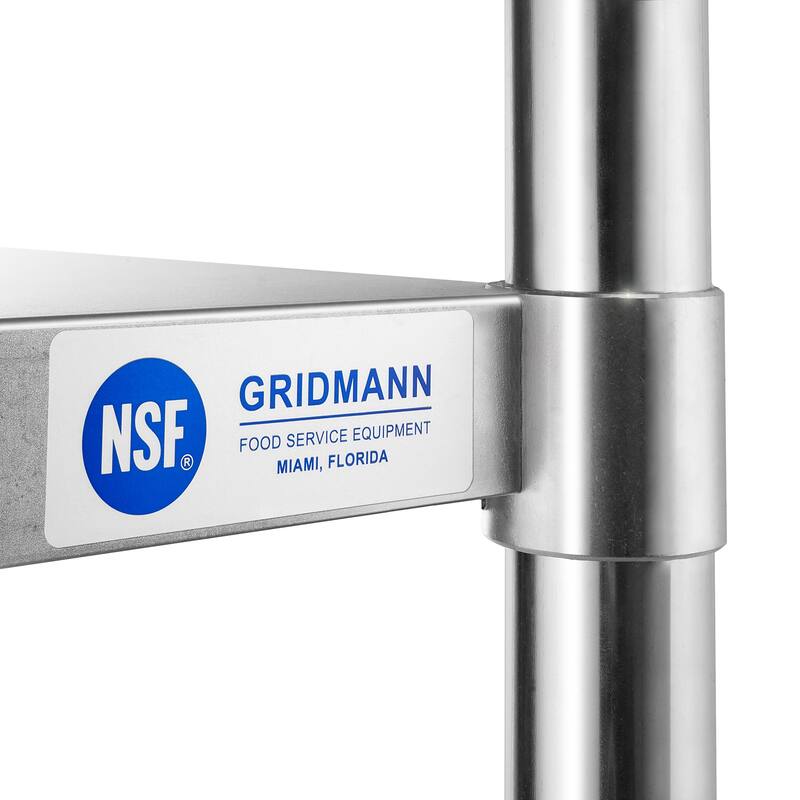 60 x 24in NSF Stainless Steel Table with 4 Casters