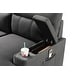 preview thumbnail 7 of 14, Kaden Fabric Sleeper Sectional Sofa with Storage Chaise and Arms