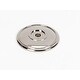 preview thumbnail 10 of 8, Alno Classic Traditional 1-3/8 Inch Diameter Cabinet Knob Backplate Polished Nickel