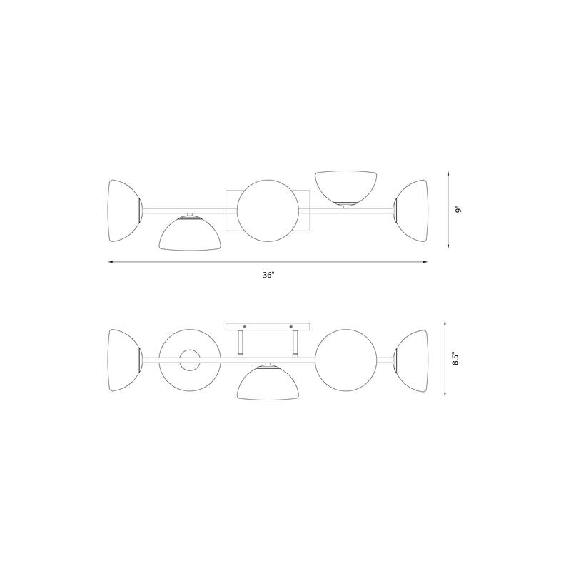 Zio 5 Light Vanity - 36