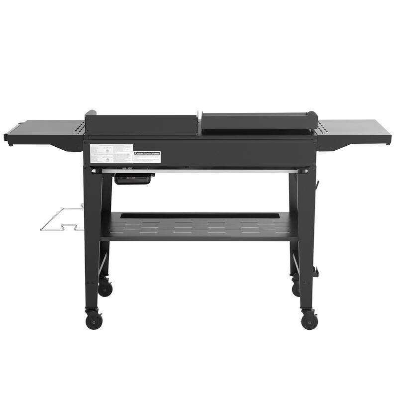 Royal Gourmet 4-Burner Gas Grill and Griddle Combo Black