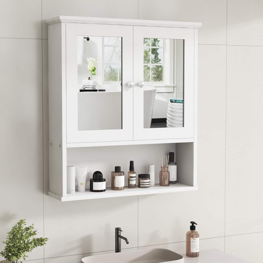 Futzca Bathroom Wall Cabinet with Mirror
