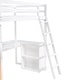 preview thumbnail 18 of 16, Solid Wood Maximized Space Twin Size Loft Bed Kids Bed with Ladder Shelves and Desk Kids Furniture, Gray