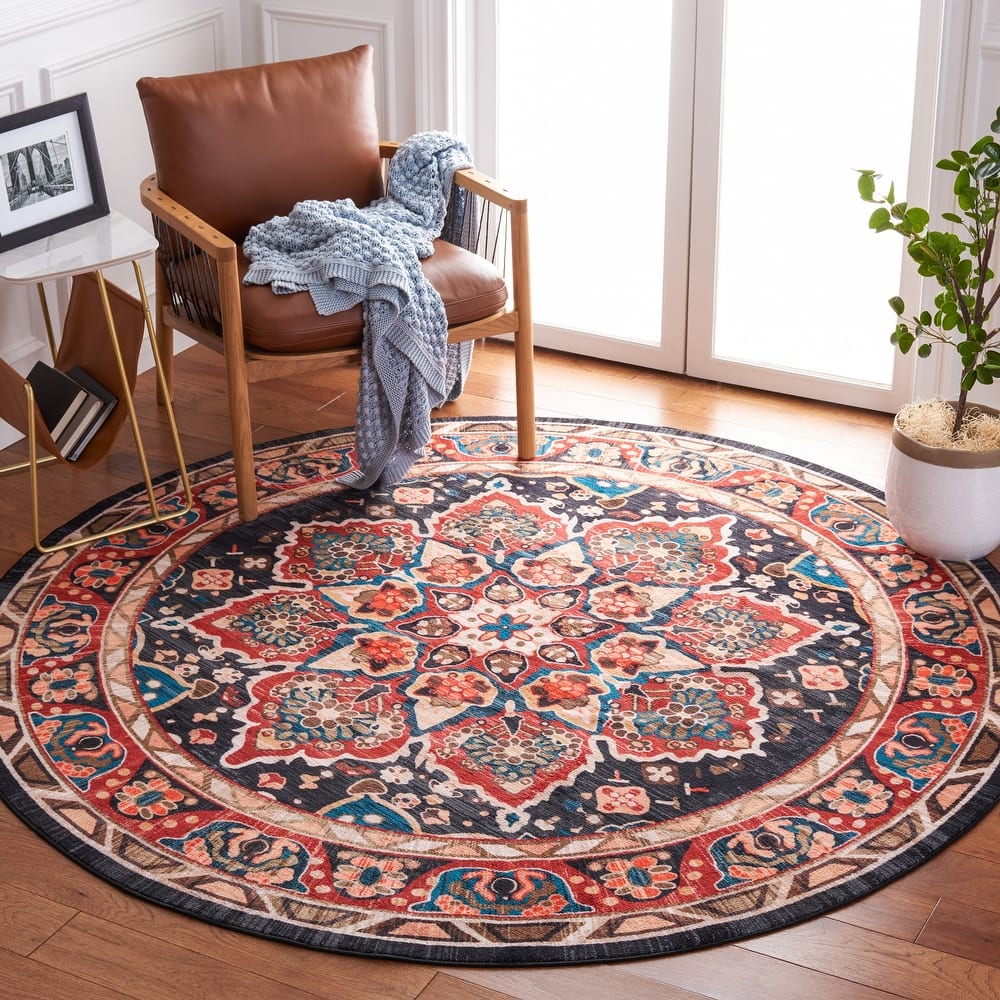 SAFAVIEH Riviera Machine Washable Slip Resistant Wilma Oriental Rug