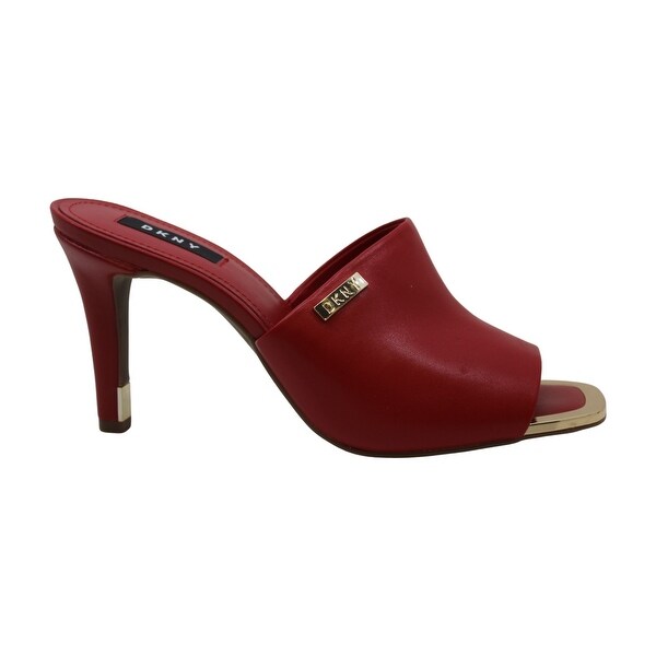 leather open toe mules