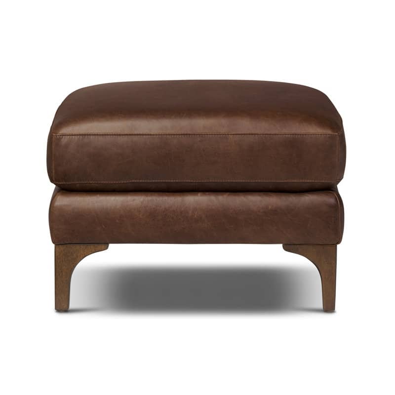 Poly & Bark Sorrento Ottoman - Full Grain Genuine Italian Leather