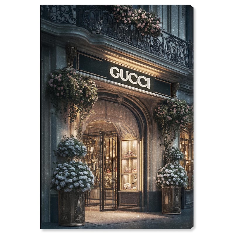 Illuminated Luxury Store Canvas by Art Remedy, Gallery Wrapped - 10" x 15"