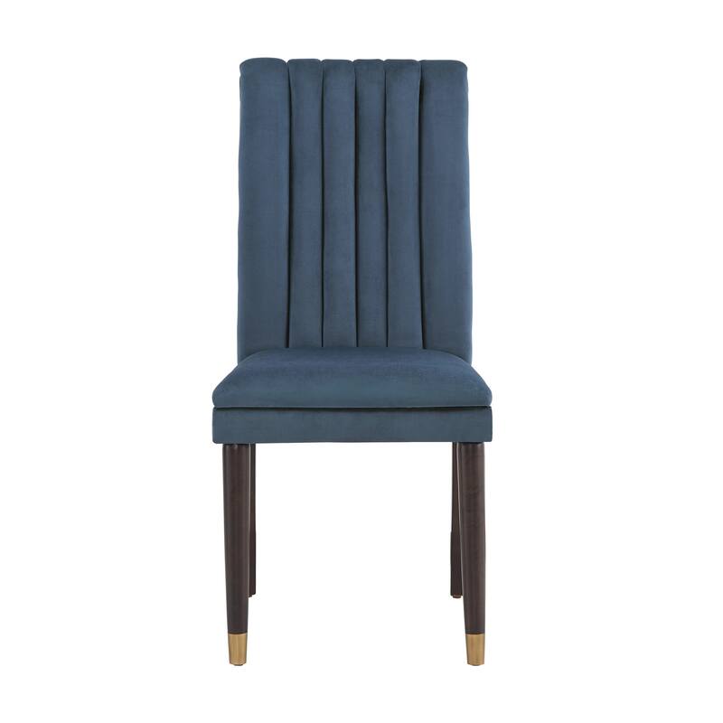 Andrea Velvet Channel Back Dining Chairs (Set of 2) by iNSPIRE Q Modern