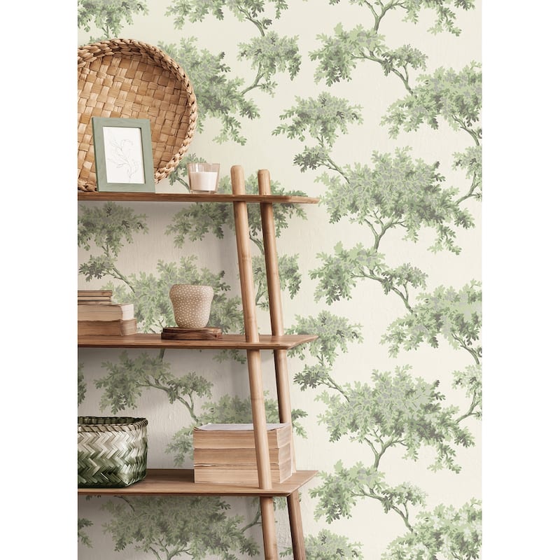 Brewster Ashdown Sage Tree Wallpaper