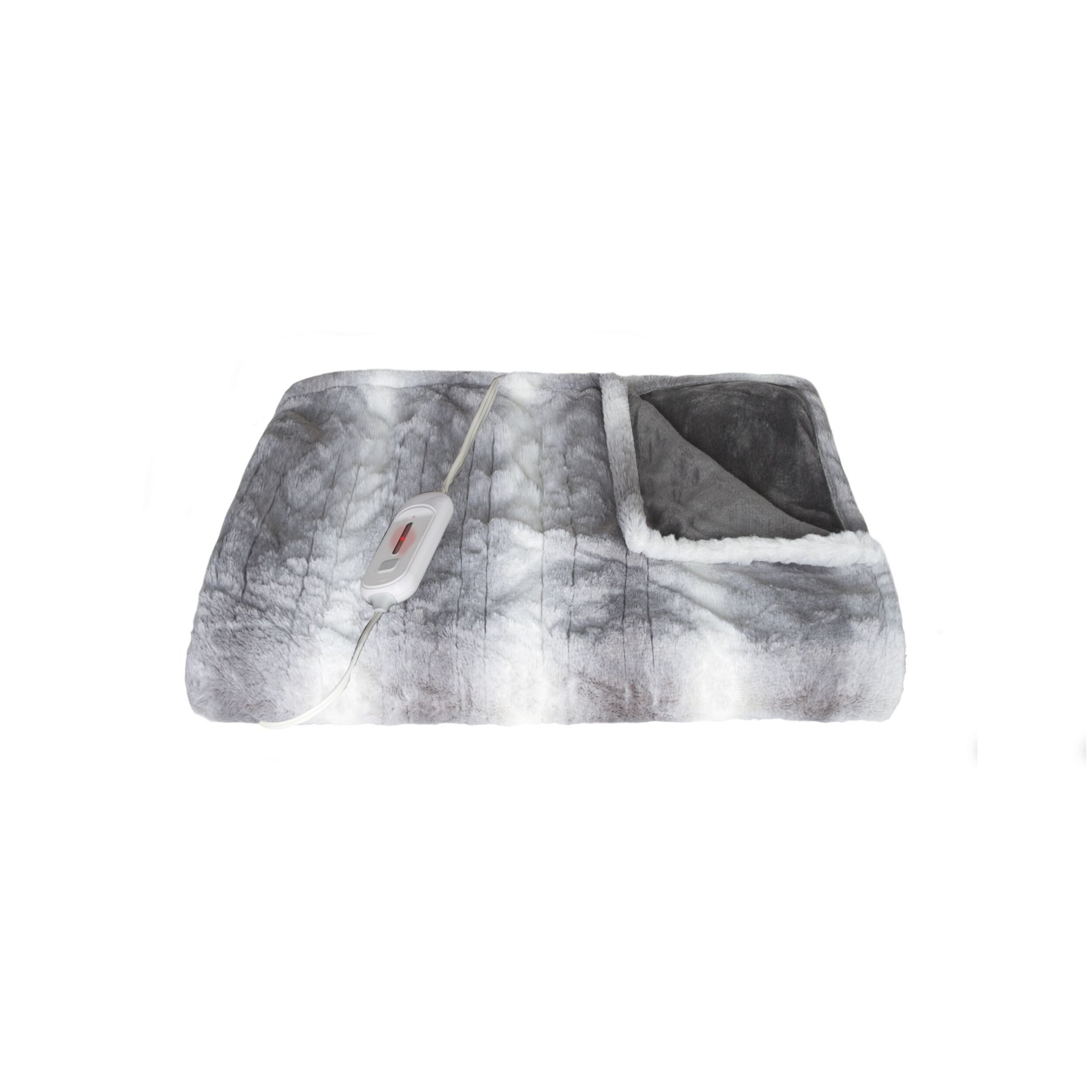 White faux deals fur throw matalan